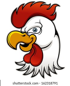 Vector illustration Rooster head