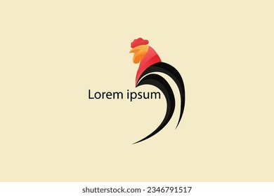 vector illustration of rooster logo eps 10