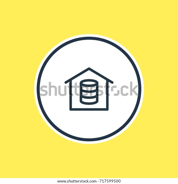 Vector Illustration Root Server Outline Beautiful Stock Vector (Royalty ...