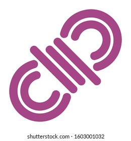 Vector illustration ... rope knot for hunting and climbing purposes