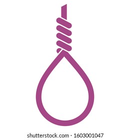 Vector illustration ... rope knot for hunting and climbing purposes