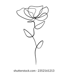 vector illustration of a rose