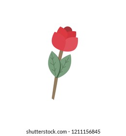 Vector illustration of a rose flower