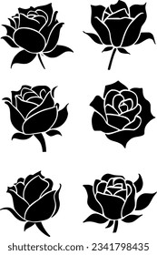 vector illustration of rose icon