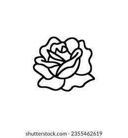 concepto de esquema de rosa de ilustración vectorial