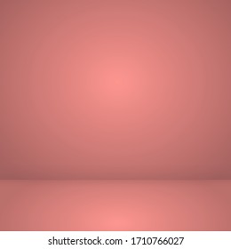 Vector illustration - rose studio room gradient used for background, Template mock up for display of product, layout and presentation business backdrop.