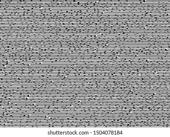 Vector illustration of a rough black straight line on a white background for use as a design background