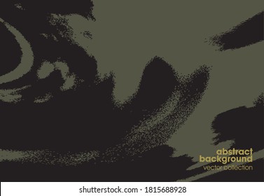 Vector illustration of rough black and white brush srokes texture background. Distressed overlay texture. Grunge background. Abstract textured effect. 