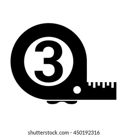 vector illustration of roulette meter icon