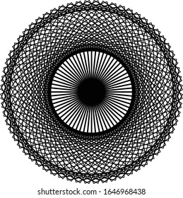 Vektorillustration-Abbildung der runden geometrischen Form