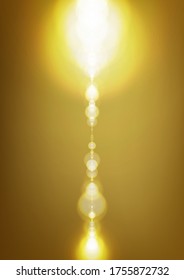 Vector illustration. the round light that is blurred by the lens is glittering. 