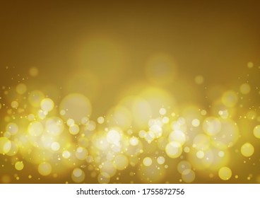 Vector illustration. the round light that is blurred by the lens is glittering. 