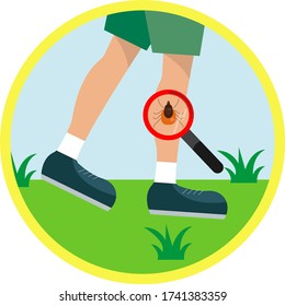 
Vector illustration of a round sign
