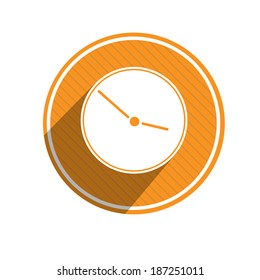 vector illustration round stickers or icons hours