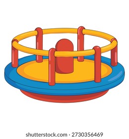 Vector illustration of roundabout on white background ideal for city planning traffic transport infrastructure design or road layout themed artwork