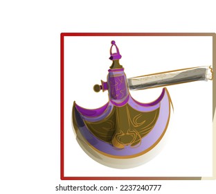 vector illustration of royal age axes.