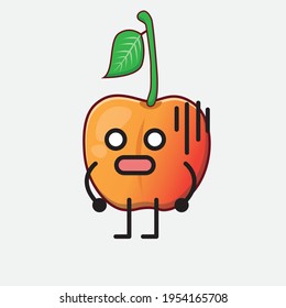 Ilustración vectorial del personaje real de Ann Cherry con cara linda, manos simples y líneas de piernas en fondo aislado. Estilo de dibujo animado plano.