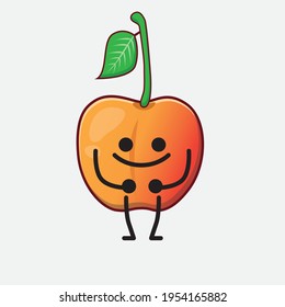 Ilustración vectorial del personaje real de Ann Cherry con cara linda, manos simples y líneas de piernas en fondo aislado. Estilo de dibujo animado plano.