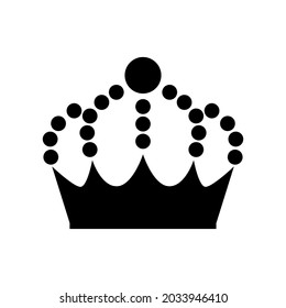 Vector illustration royal crown icon. Crown for business identification or logo, for jewelry design