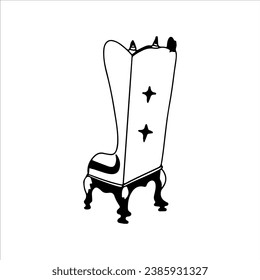 vector illustration of royal sofa