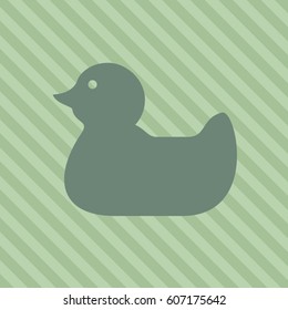 Vector illustration of rubber duck icon vector symbol flat app web
