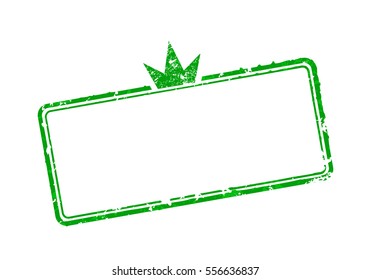 Vector illustration rubber stamps with crown