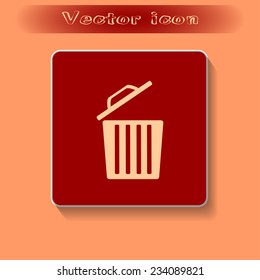 Vector illustration of rubbish bins 