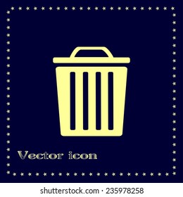 Vector illustration of rubbish bins 