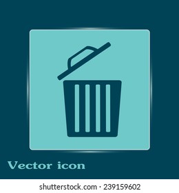 Vector illustration of rubbish bins 