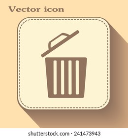 Vector illustration of rubbish bins 