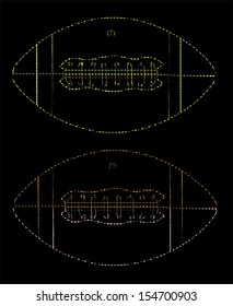 Vector illustration of a rugby ball