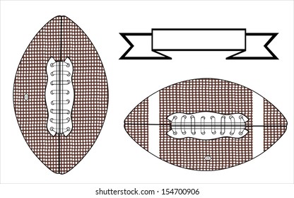 Vector illustration of a rugby ball