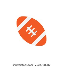 Vector illustration of an rugby ball icon on a white background