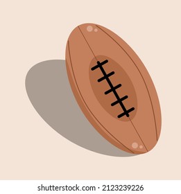 Vector illustration of a rugby ball for sport, suitable for sports advertising