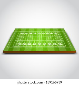 vector illustration of Rugby Field.