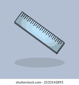 Regla de Ilustración vectorial. Medida de diseño de Vector. Ilustración e icono de diseño de icono de medidor de Regla para Sitio web, digital e impreso
