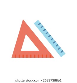 Vector illustration of a ruler on a white background
