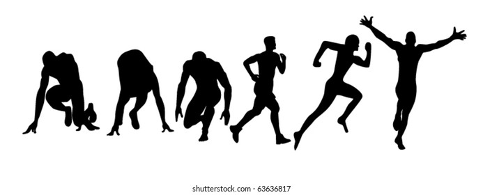 vector illustration of run