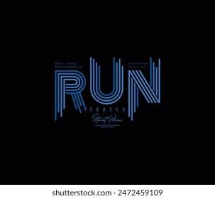vector illustration run faster tshirt graphic and apparel design for prints and other uses
