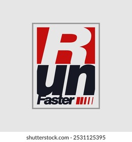 Vector illustration of run faster.active sport 