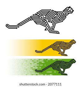vector illustration of running 