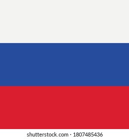 ilustración vectorial de la bandera de Rusia