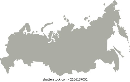 Mapa de la ilustración vectorial de Rusia