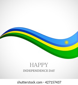 Vector illustration of Rwanda independence day.