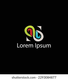 Diseño de la plantilla del logotipo S de la ilustración del vector
