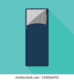 Vector illustration of sack and blanket symbol. Web element of sack and sleeping vector icon for stock.