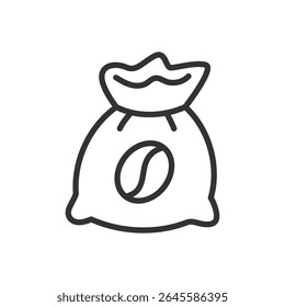 Ilustração vetorial de um saco de café