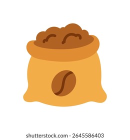 Ilustração vetorial de um saco de café