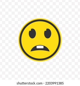 Vector Illustration Of Sad Boy Emoticons. Colored Icons For Website Design .Simple Design On Transparent Background (PNG).