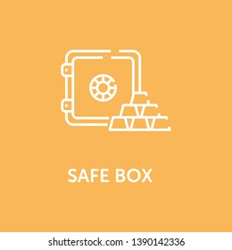 Vector Illustration And Safe Box Icon